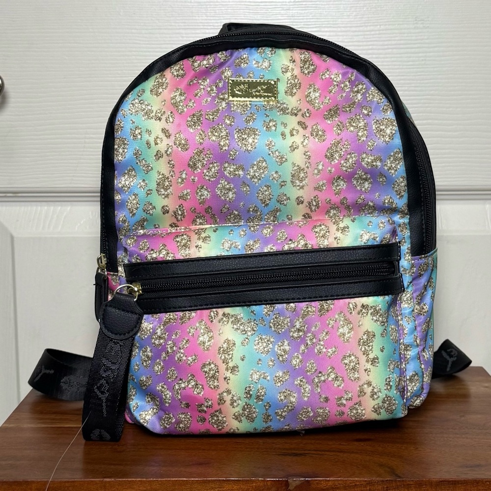 Luv Betsey by Betsey Johnson Rainbow Cheetah Print Mini Backpack